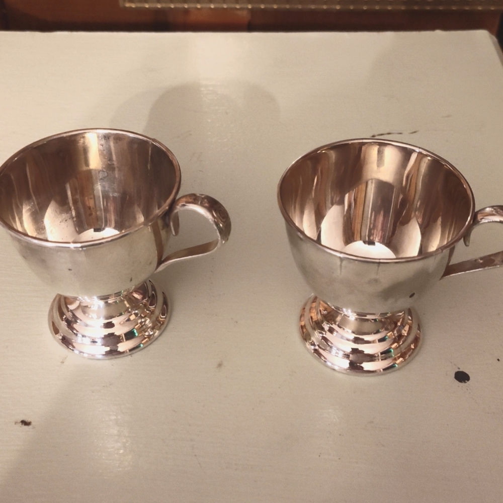 Vintage silver cups